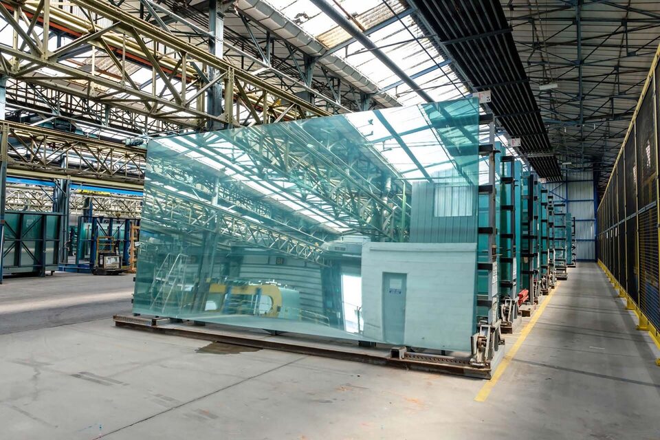 Expansive glass windows